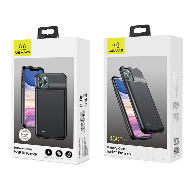Usams etui z baterią 4500mAh do iPhone 11 - czarny Usams etui z baterią 4500mAh do iPhone 11 - czarny