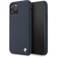 BMW Signature etui silikonowe do iPhone 11 Pro Max - ciemnoniebieskie