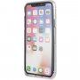 Guess 4G Solid Glitter etui błyszczące do iPhone X / XS - srebrny