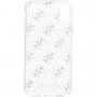 Guess 4G Solid Glitter etui błyszczące do iPhone X / XS - srebrny