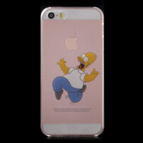 Etui przezroczyste do iPhone 5 / 5S / SE (2016) - szalony Homer Simpson
