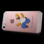 Etui przezroczyste do iPhone 5 / 5S / SE (2016) - szalony Homer Simpson