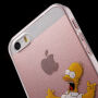 Etui przezroczyste do iPhone 5 / 5S / SE (2016) - szalony Homer Simpson