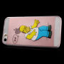 Etui przezroczyste do iPhone 5 / 5S / SE (2016) - wkurzony Homer Simpson