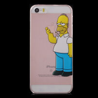 Etui przezroczyste do iPhone 5 / 5S / SE (2016) - poważny Homer Simpson
