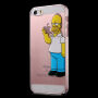 Etui przezroczyste do iPhone 5 / 5S / SE (2016) - poważny Homer Simpson
