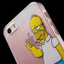 Etui przezroczyste do iPhone 5 / 5S / SE (2016) - poważny Homer Simpson