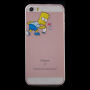 Etui przezroczyste do iPhone 5 / 5S / SE (2016) - Bart Simpson sprayer