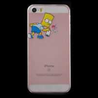 Etui przezroczyste do iPhone 5 / 5S / SE (2016) - Bart Simpson sprayer