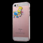 Etui przezroczyste do iPhone 5 / 5S / SE (2016) - Bart Simpson sprayer