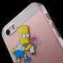 Etui przezroczyste do iPhone 5 / 5S / SE (2016) - Bart Simpson sprayer