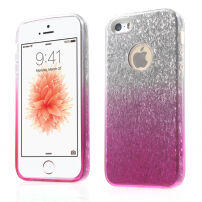 3w1 błyszczące etui dla iPhone 5 / 5S / SE (2016) – różowy