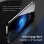 BASEUS 2w1 szkło hartowane na stronę przednią i tylną dla iPhone X / XS – czarne