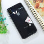 Etui dla iPhone XS / iPhone X - z kotem i uszami królika