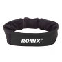 ROMIX pasek sportowy z dużą kieszonką i dwoma mniejszymi kieszonkami do biegania - rozmiar S / M - czarny
