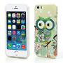 Etui ochronne dla iPhone SE, 5S i 5 - sowa zielona
