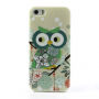 Etui ochronne dla iPhone SE, 5S i 5 - sowa zielona
