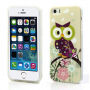 Etui ochronne dla iPhone SE, 5S i 5 - sowa fioletowa