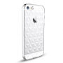 USAMS plastikowe etui w kształcie diamentów z przeciwpyłowymi zaślepkami dla iPhone SE (2016) / 5S / 5