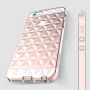 USAMS plastikowe etui w kształcie diamentów z przeciwpyłowymi zaślepkami dla iPhone SE (2016) / 5S / 5