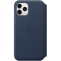 Apple Folio oryginalny pokrowiec skórzany do iPhone 11 Pro - głęboki błękit