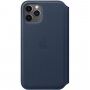 Apple Folio oryginalny pokrowiec skórzany do iPhone 11 Pro - głęboki błękit