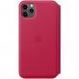Oryginalny Apple Folio pokrowiec skórzany do iPhone 11 Pro Max - malinowy