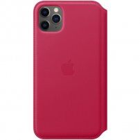 Oryginalny Apple Folio pokrowiec skórzany do iPhone 11 Pro Max - malinowy