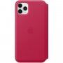 Oryginalny Apple Folio pokrowiec skórzany do iPhone 11 Pro Max - malinowy