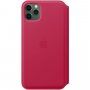 Oryginalny Apple Folio pokrowiec skórzany do iPhone 11 Pro Max - malinowy