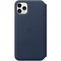 Oryginalny Apple Folio pokrowiec skórzany do iPhone 11 Pro Max - głęboki błękit