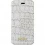 Guess Shiny Croco Book pokrowiec flip do iPhone 5 / 5S / SE (2016) - beżowy