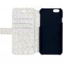 Guess Shiny Croco Book pokrowiec flip do iPhone 5 / 5S / SE (2016) - beżowy
