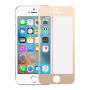Szkło 3D hartowane na cały obwód telefonu dla iPhone SE (2016)/ 5S / 5 - 0,3 mm - złote