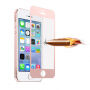 Szkło 3D hartowane na cały obwód telefonu dla iPhone SE (2016)/ 5S / 5 - 0,3 mm - różowo-złote