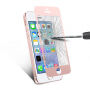 Szkło 3D hartowane na cały obwód telefonu dla iPhone SE (2016)/ 5S / 5 - 0,3 mm - różowo-złote
