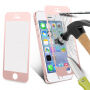 Szkło 3D hartowane na cały obwód telefonu dla iPhone SE (2016)/ 5S / 5 - 0,3 mm - różowo-złote