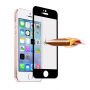 Szkło 3D hartowane na cały obwód telefonu dla iPhone SE (2016)/ 5S / 5 - 0,3 mm - czarne