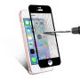 Szkło 3D hartowane na cały obwód telefonu dla iPhone SE (2016)/ 5S / 5 - 0,3 mm - czarne