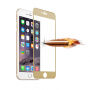 Szkło 3D hartowane na cały obwód telefonu dla iPhone 6S / 6 - 0,3 mm - złote