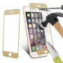 Szkło 3D hartowane na cały obwód telefonu dla iPhone 6S / 6 - 0,3 mm - złote