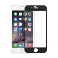 Szkło 3D hartowane na cały obwód telefonu dla iPhone 6S / 6 - 0,3 mm - czarne