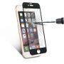 Szkło 3D hartowane na cały obwód telefonu dla iPhone 6S / 6 - 0,3 mm - czarne