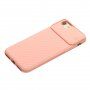Etui z przesuwaną osłoną obiektywu aparatu fotograficznego dla iPhone 6 Plus / 6S Plus / 7 Plus / 8 Plus - łososiowy