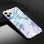 Etui ze szklaną częścią tylną dla iPhone 11 Pro - kolorowy marmur