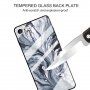 Etui ze szklaną częścią tylną dla iPhone 6 / 6S - szary marmur
