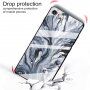 Etui ze szklaną częścią tylną dla iPhone 6 / 6S - szary marmur