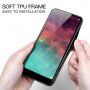 Etui ze szklaną częścią tylną dla iPhone 6 / 6S - szary marmur