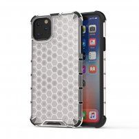 Etui odporne na uderzenia o strukturze plastra dla iPhone 11 - przezroczyste
