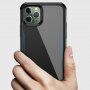 Ipaky etui ochronne z miękkiego plastiku i szkła hartowanego dla iPhone 11 Pro Max - czarny